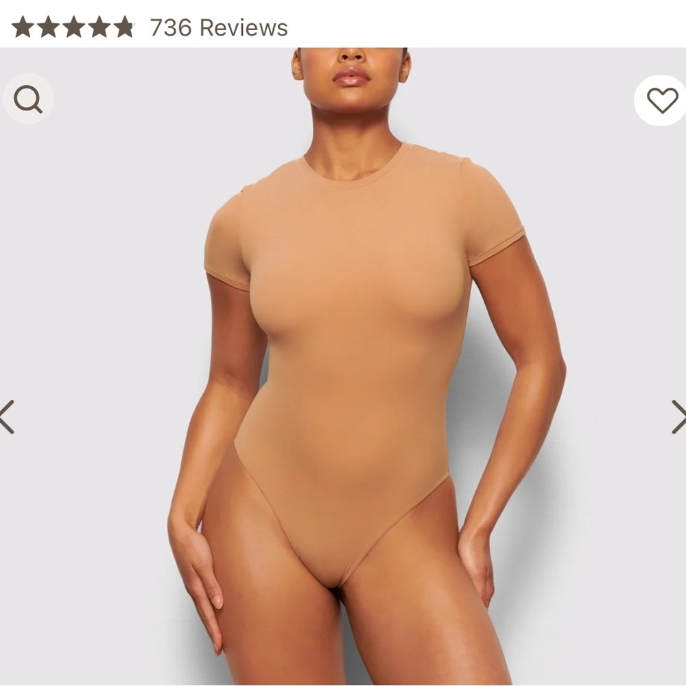SKIMS like new brown t shirt body suit!! - Picture 2 of 3